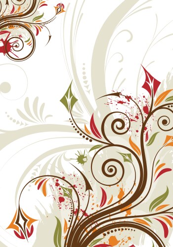 Floral design background Royalty Free Vector Image