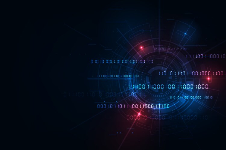 Digital hud sci fi technology concept abstract Vector Image