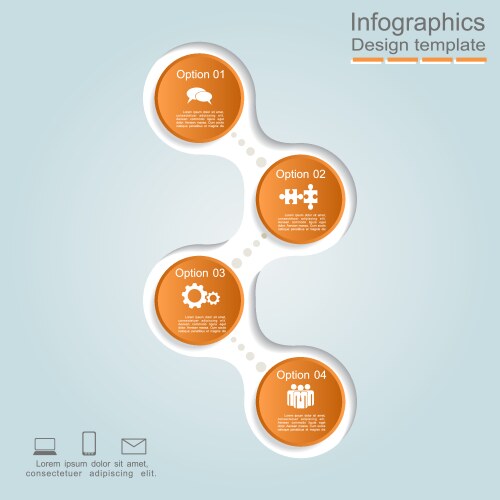 Infographic report template layout Royalty Free Vector Image
