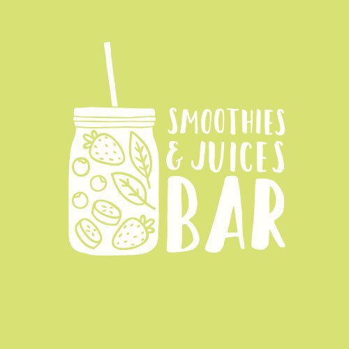 Fresh Juice & Smoothie Branding Vector Image