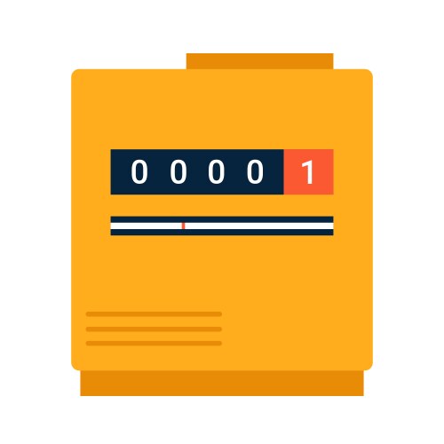 Electricity bill payment electric meter Royalty Free Vector