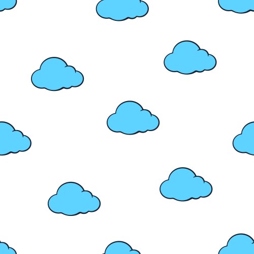 Blue cloud Royalty Free Vector Image - VectorStock