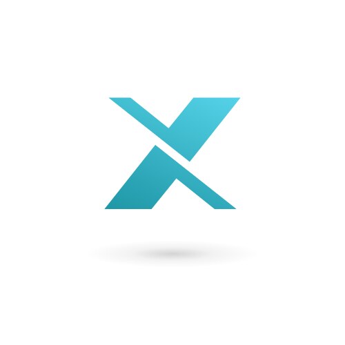 Letter x logo icon design template elements Vector Image