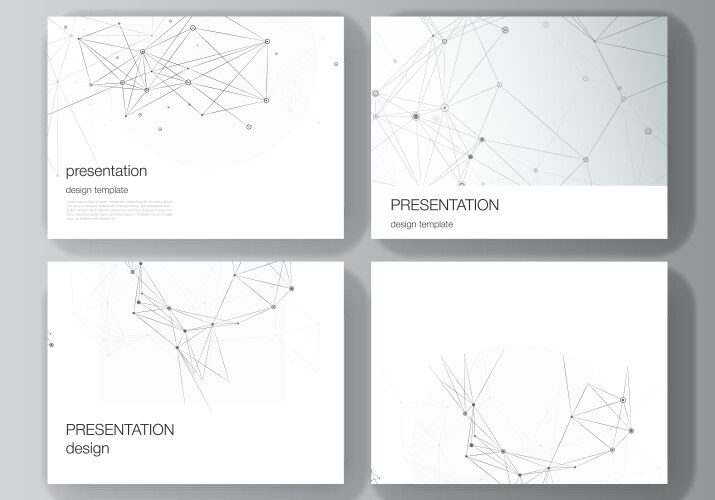 layout presentation slides design vector image