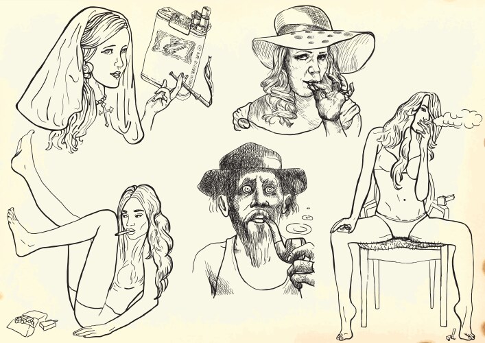 Smoking Vector Image