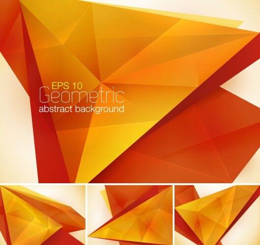 Abstract triangle shape background Royalty Free Vector Image