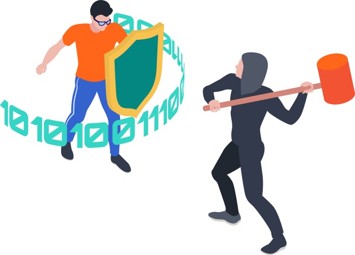 Spider hacker attack danger Royalty Free Vector Image