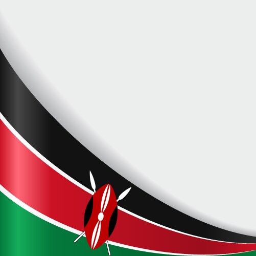 Kenyan flag background vector image