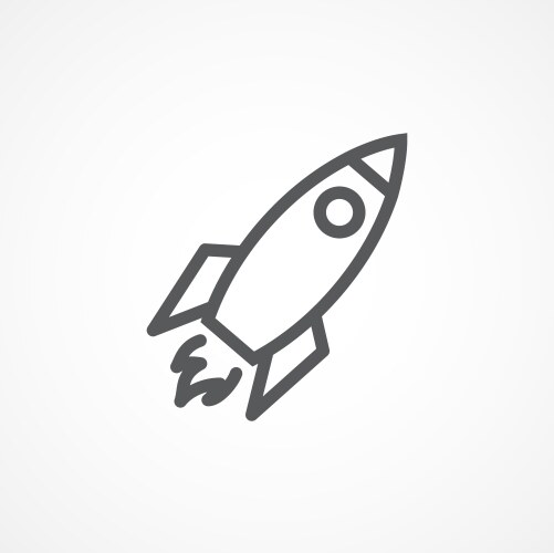 Rocket icon Royalty Free Vector Image - VectorStock