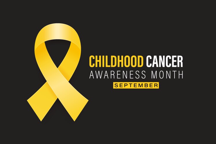 Childhood Cancer Awareness September Banner Vector Image