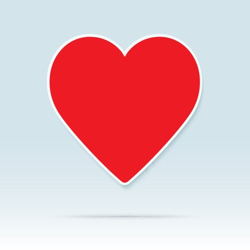 Heart red icon Royalty Free Vector Image - VectorStock