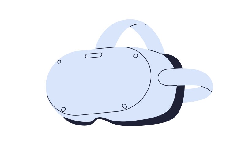 VR Headset - Gaming & Virtual Reality Vector Image