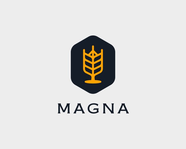 Brewery logotype beer logo design template pub Vector Image