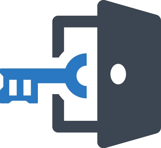 Password login icon Royalty Free Vector Image - VectorStock