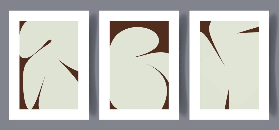 Printable wall art poster set Royalty Free Vector Image