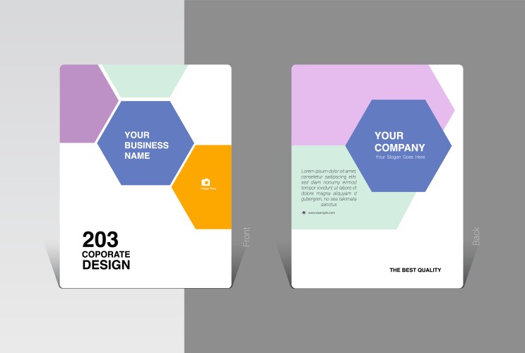 brochure design concept vector image