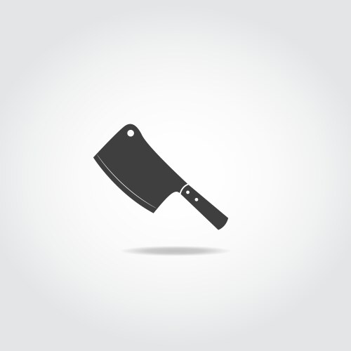 Meat cleaver knife Royalty Free Vector Image - VectorStock