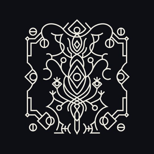 Geometry triangle of vision Royalty Free Vector Image