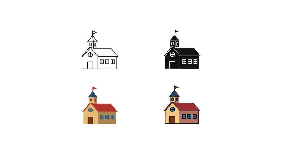 Building Icon Set - Diverse Styles Vector Image