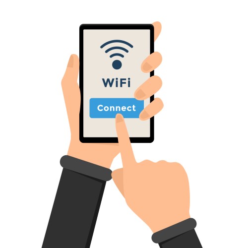 Wifi wireless internet connection vector image