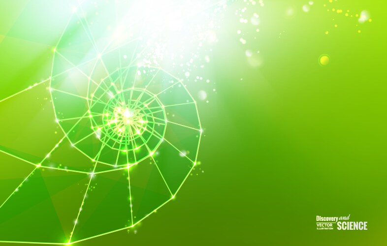 Molecular structure background science template Vector Image