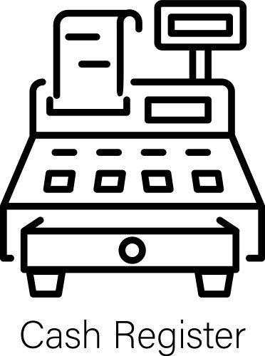 Cash register Royalty Free Vector Image - VectorStock