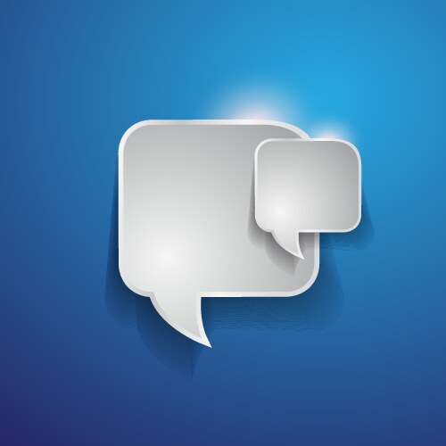 abstract design - speech bubble vector image