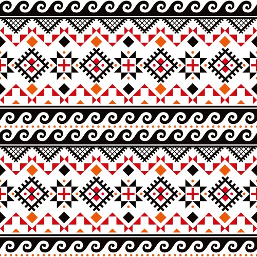 Ukrainian Folk Pysanky Pattern Vector Image