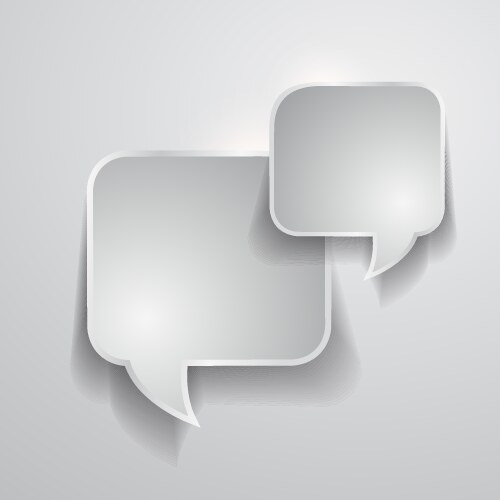 abstract design - speech bubble vector image