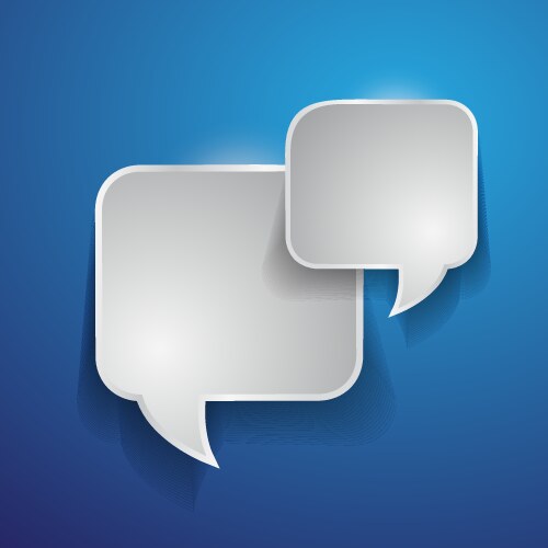 abstract design - speech bubble vector image