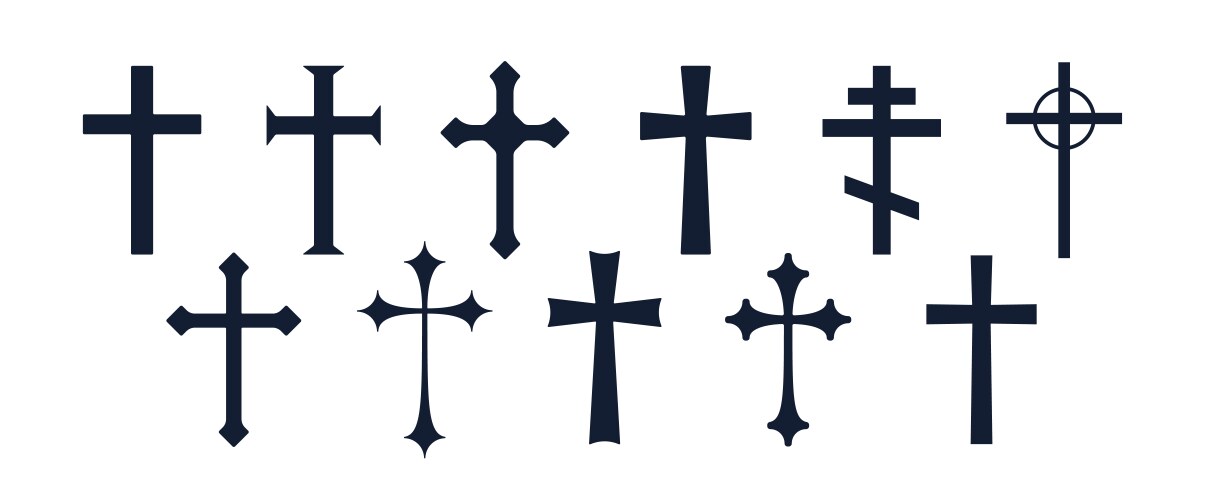 Christian cross Royalty Free Vector Image - VectorStock