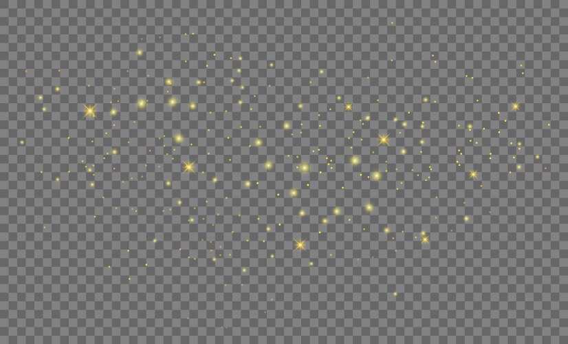 Gold glitter particles background effect Vector Image