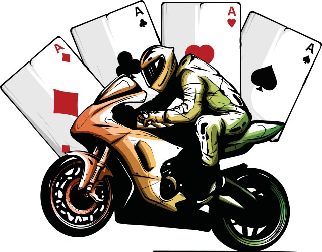 Man Riding Motorcycles With Beards Blowing In Wind