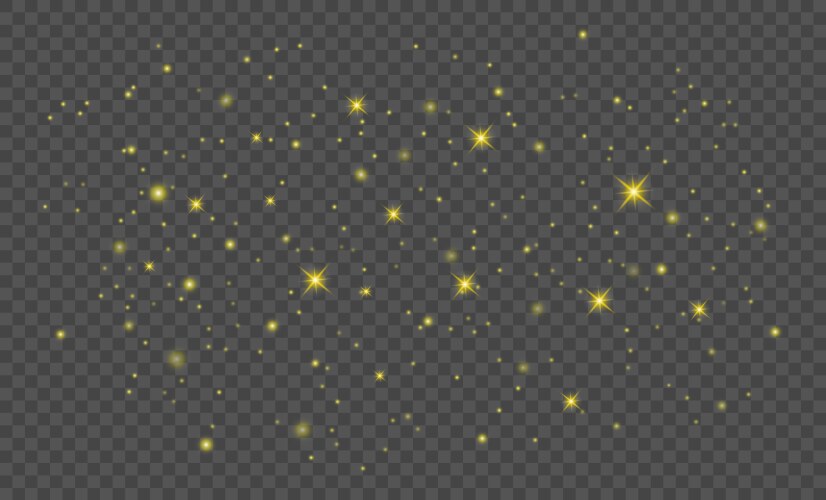 Gold glitter particles background effect Vector Image