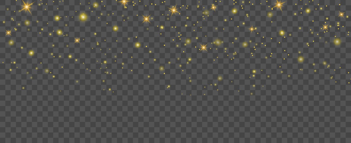 Gold glitter particles background effect Vector Image
