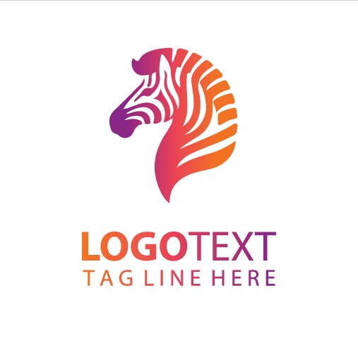 Zebra logo Royalty Free Vector Image - VectorStock