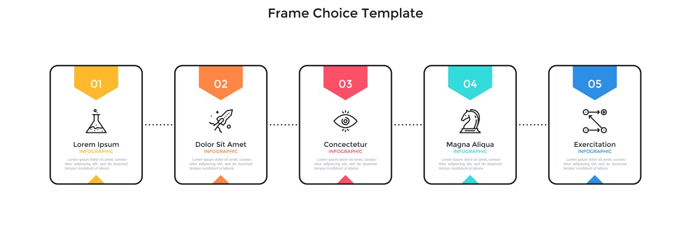 Modern infographic template vector image