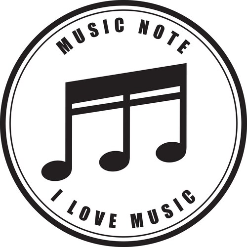 Music note silhouette style icon Royalty Free Vector Image