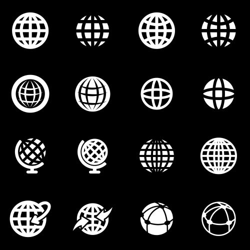 Globe Icon Black and White Vector Images (over 140,000)