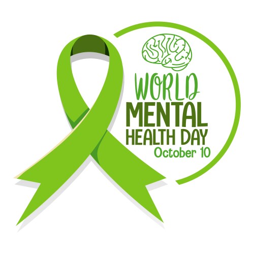 World Mental Health Day Logo Vector Image