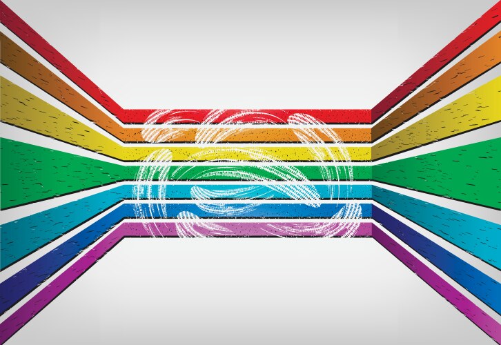 Rainbow lines background Royalty Free Vector Image