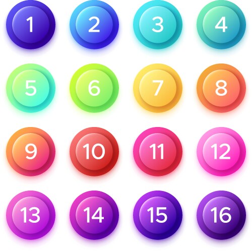 Gradient buttons rectangular next page button Vector Image
