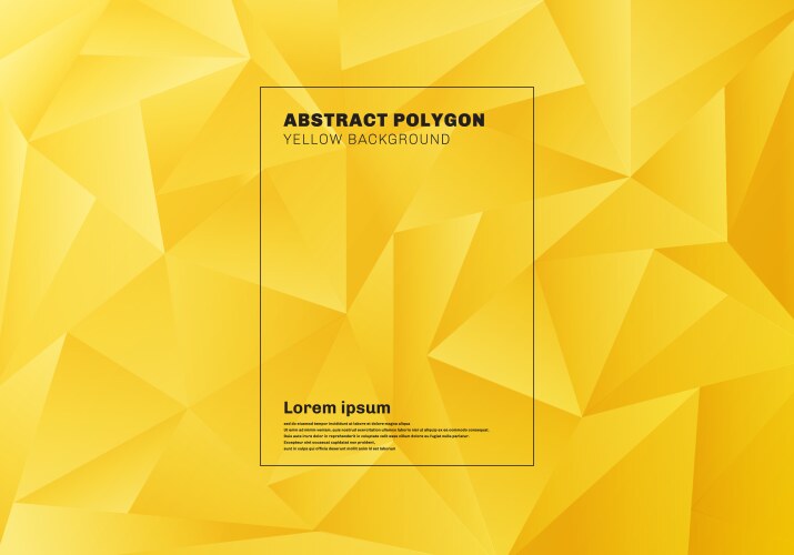 Abstract modern yellow gradient background Vector Image