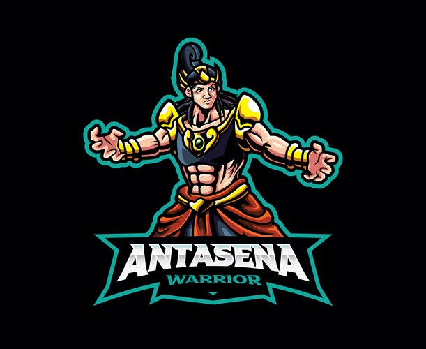 Antasena mascot logo design vector image