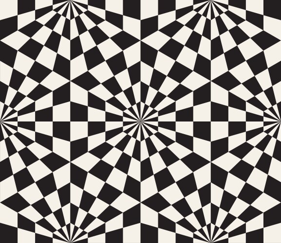 Seamless pattern repeating geometric elements vector image