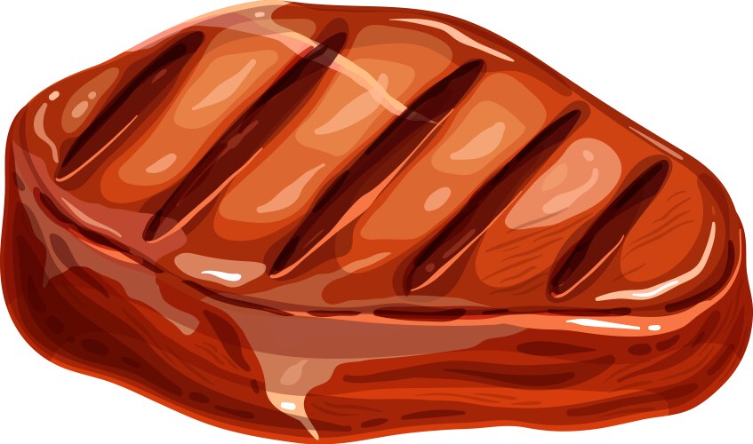 Two piece of meat steak Royalty Free Vector Image