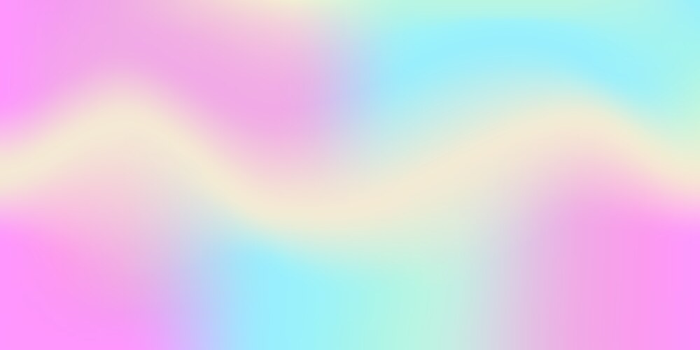 Rainbow fantasy background holographic vector image