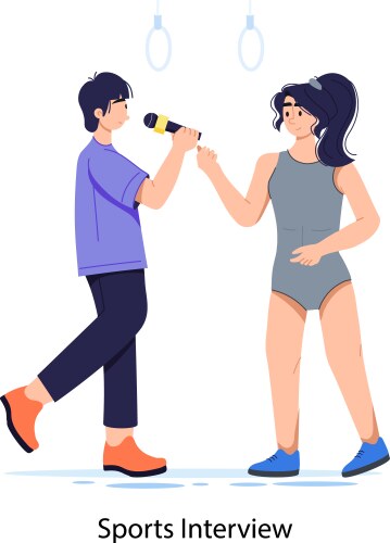 Group interview Royalty Free Vector Image - VectorStock