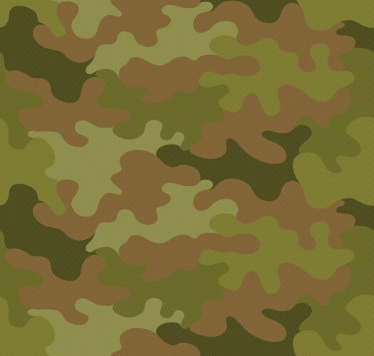 Green camouflage seamless pattern background Vector Image