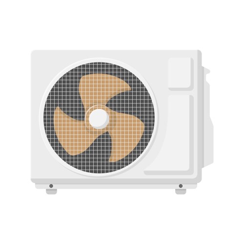 Split AC System Diagram – Royalty-Free Vector | VectorStock